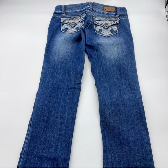 Antique Rivet Women's Blue Boot Cut Jeans - Picture 2 of 15